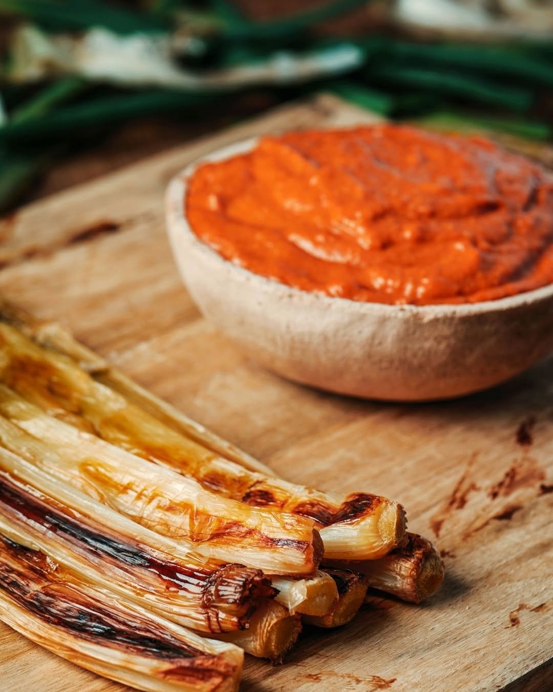 Calçots amb romesco