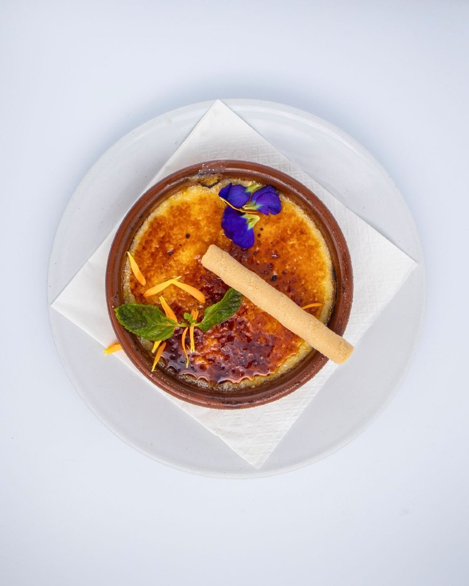 Crema catalana amb menta